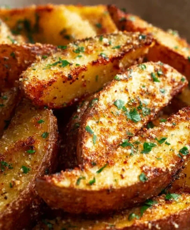 Baked Garlic Parmesan Potato Wedges