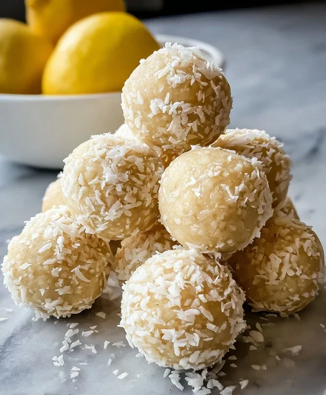 Lemon Coconut Protein Balls