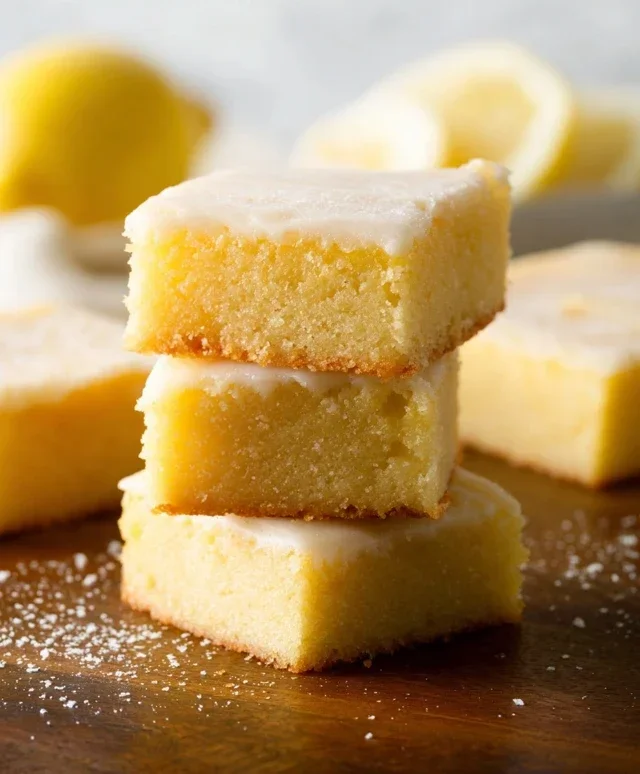 Easy Lemon Brownies Recipe