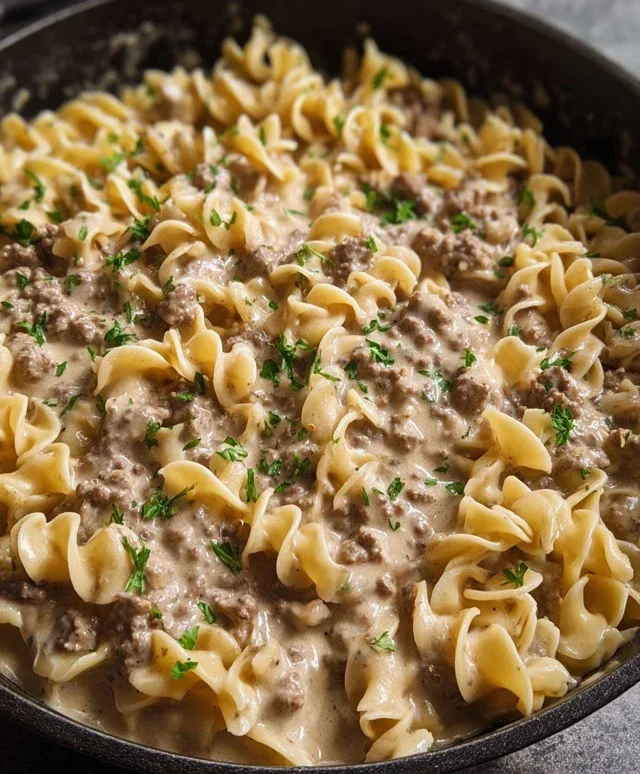 Ground Beef Stroganoff
