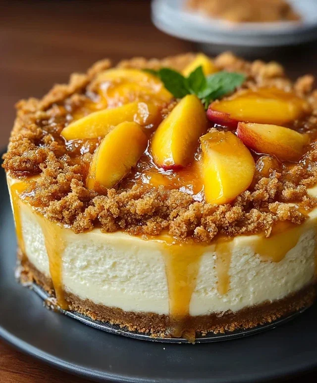 Peach Cobbler Cheesecake Recipe