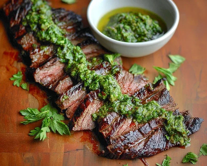 Skirt Steak Marinade Recipe with Chimichurri Recipe