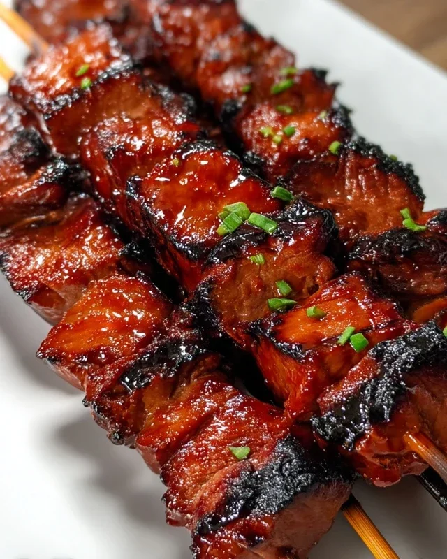 BBQ Beef Skewers with Filipino BBQ Marinade
