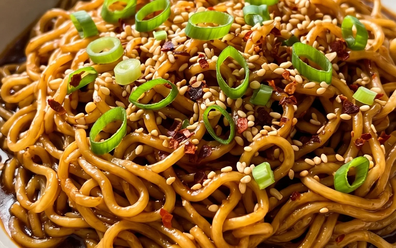 Easy Saucy Ramen Noodles