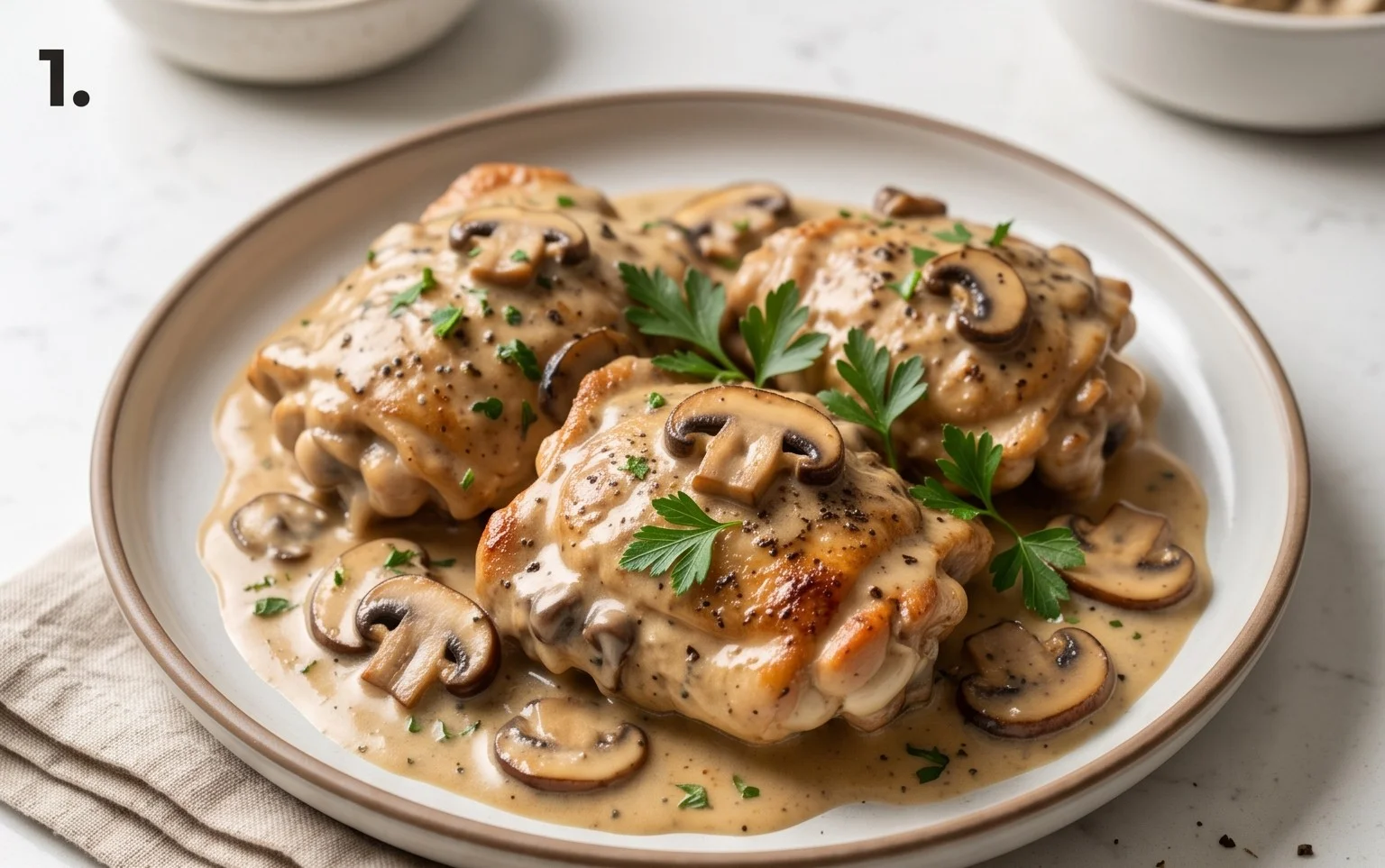 Creamy Mushroom Chicken Recipe