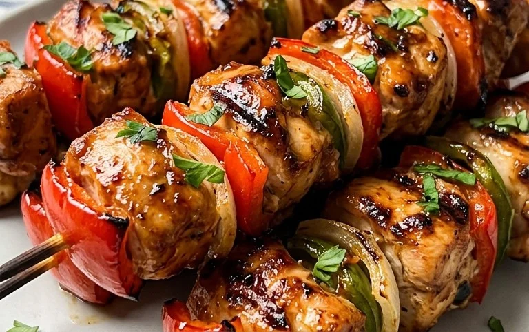 Air Fryer Chicken Skewers (VIDEO)