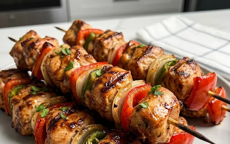 Air Fryer Chicken Skewers (VIDEO)