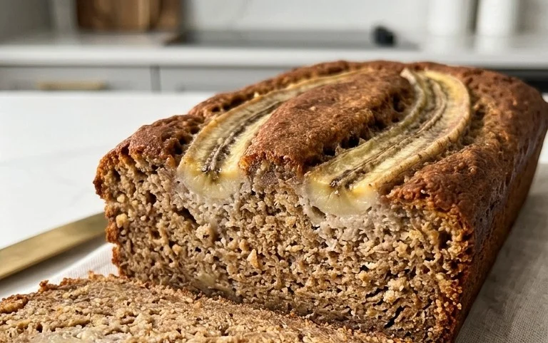 Healthy 5-Ingredient Flourless Banana Bread