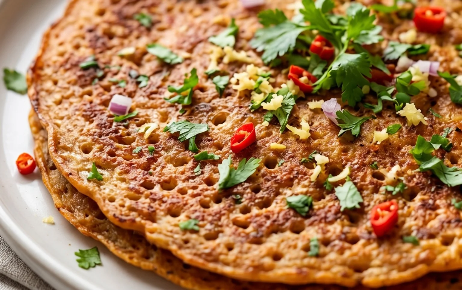 Masoor Dal Chilla | Savory Red Lentil Pancakes