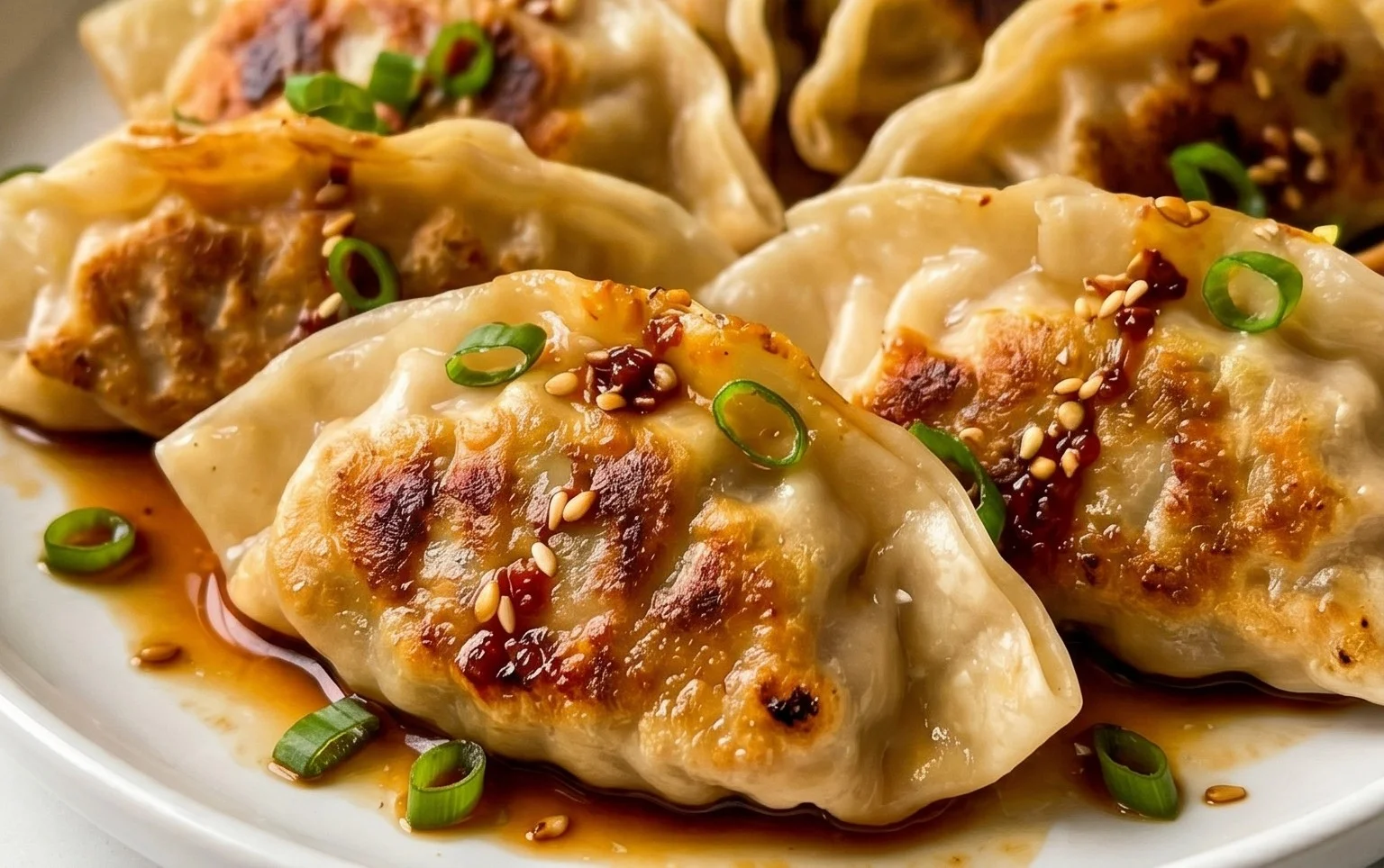 Chicken Potstickers (Pan Fried Dumplings)