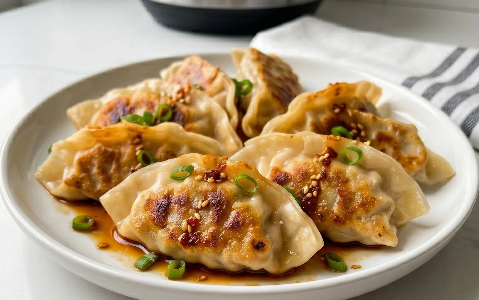 Chicken Potstickers (Pan Fried Dumplings)