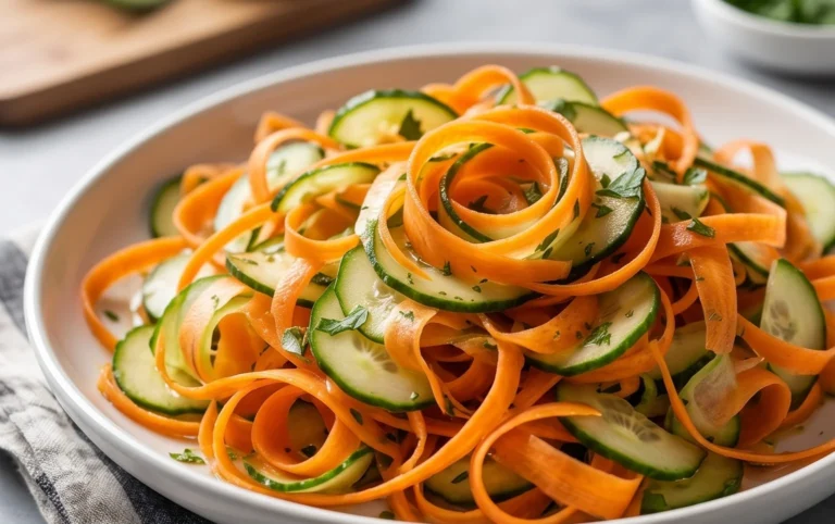 Carrot and Cucumber Ribbon Salad