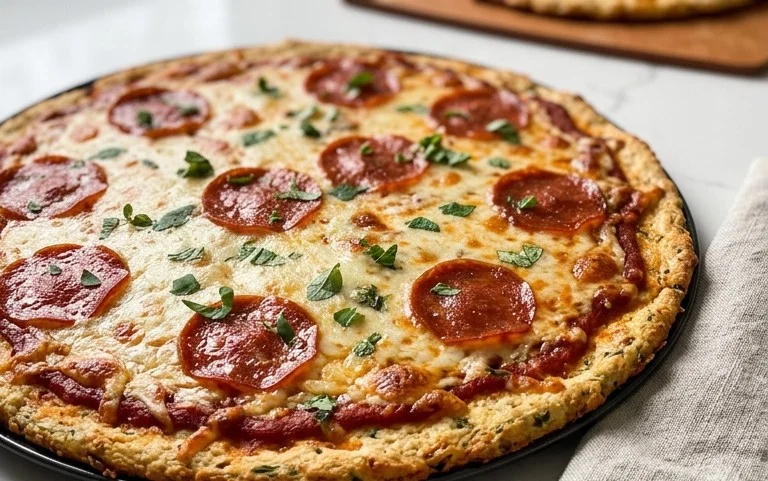 Chicken Crust Pizza (Low Carb + High Protein