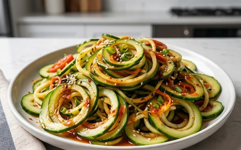 Spiral Cucumber Salad: Korean-Inspired Recipe