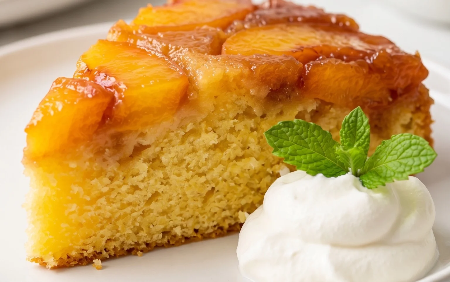 Peach Upside-Down Cake Recipe