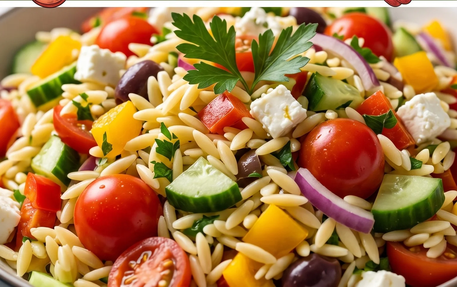 Rainbow Orzo Salad