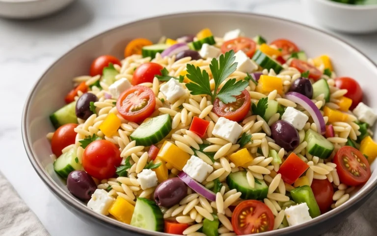 Rainbow Orzo Salad