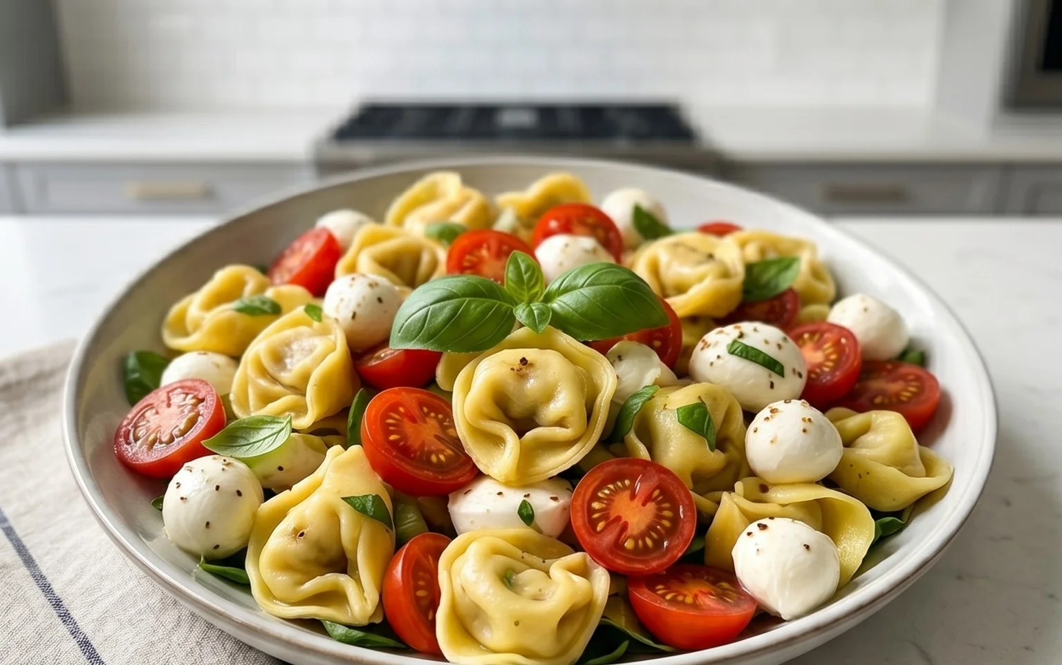 Tortellini Caprese Salad