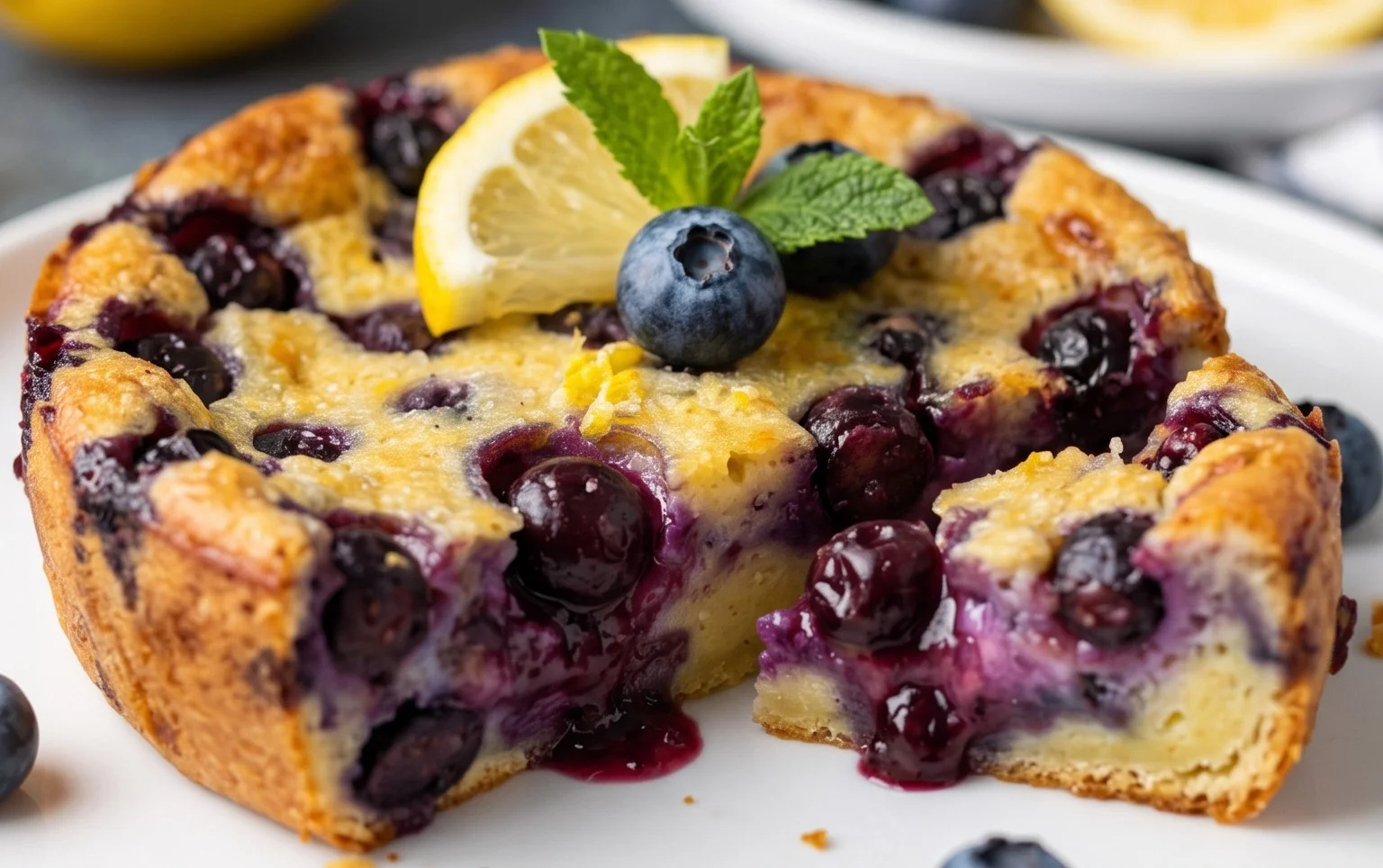 Lemon Blueberry Clafoutis