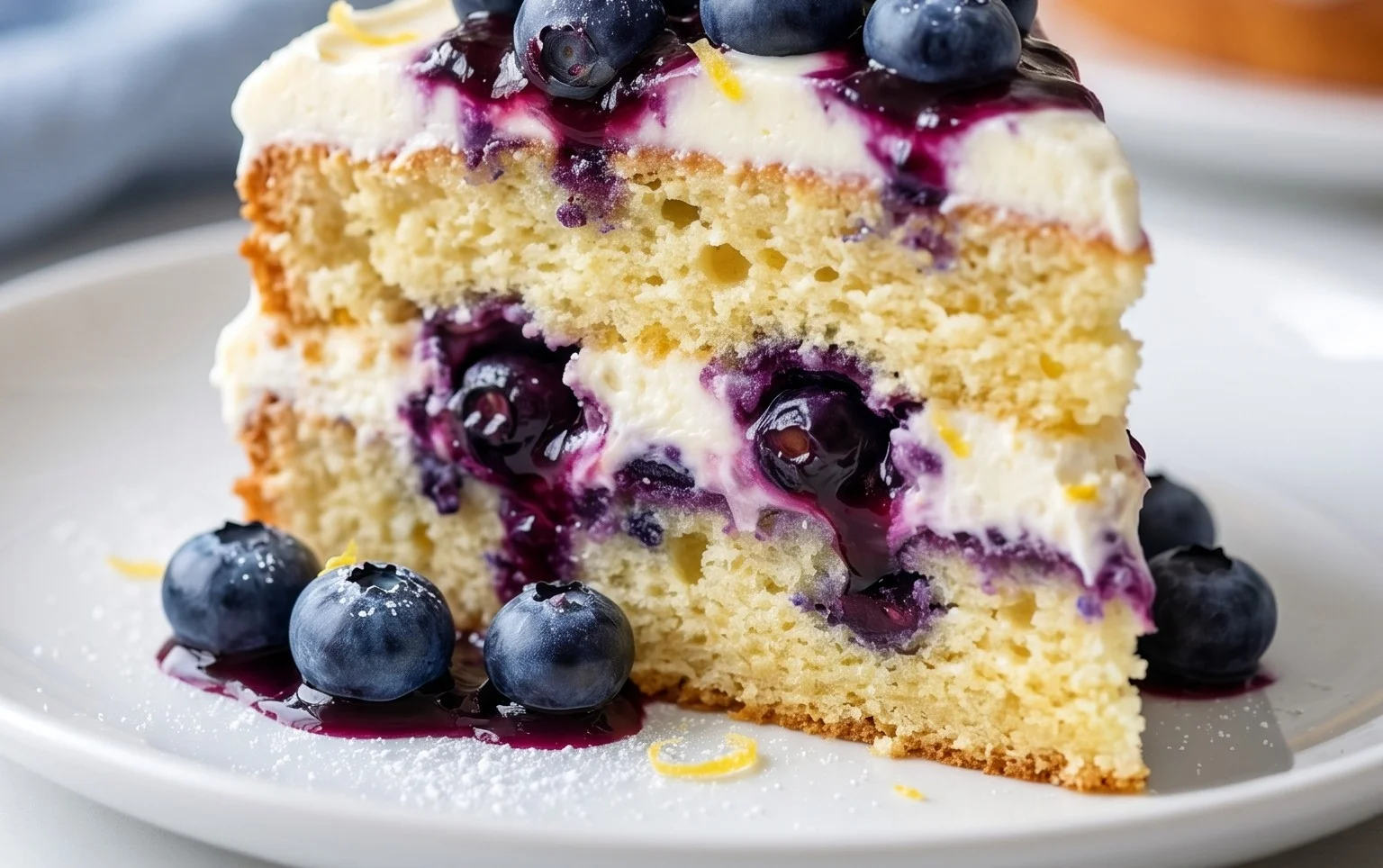 Nova Scotia Blueberry Cream Cake