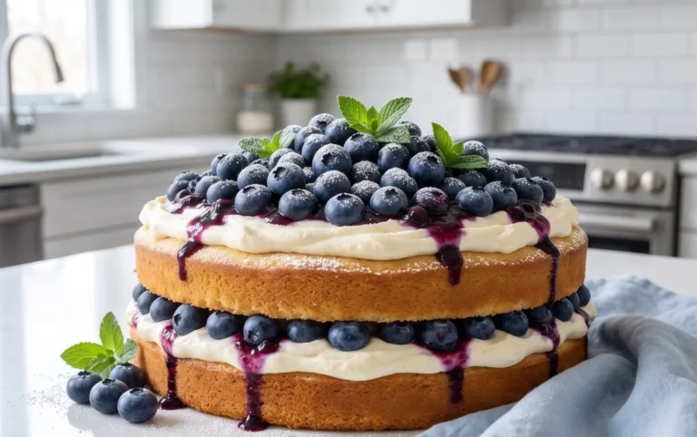 Nova Scotia Blueberry Cream Cake