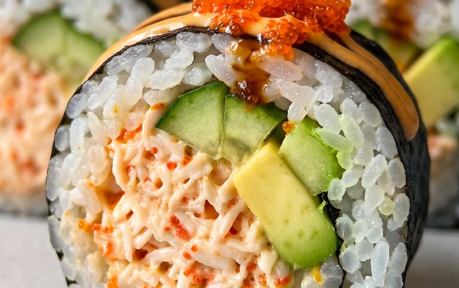 Kani Sushi (Spicy Crab Roll)