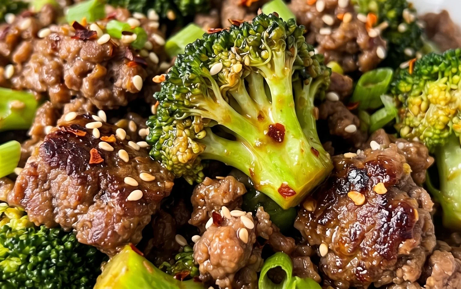 Ground Beef and Broccoli
