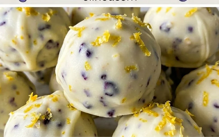 LEMON BLUEBERRY TRUFFLES