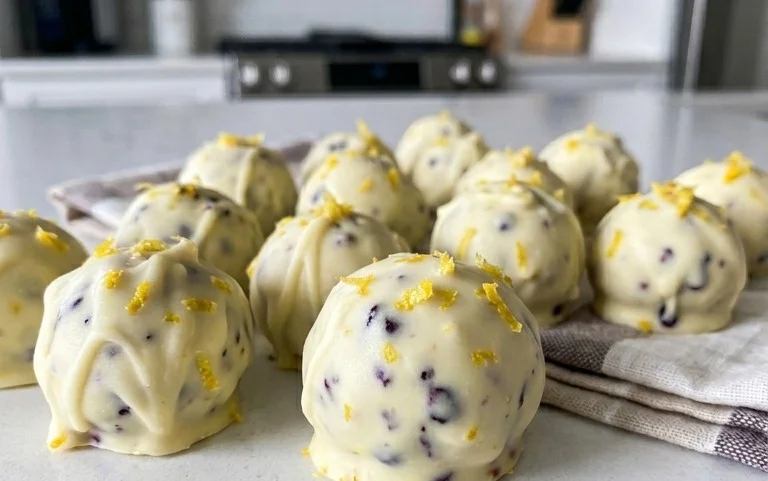 LEMON BLUEBERRY TRUFFLES