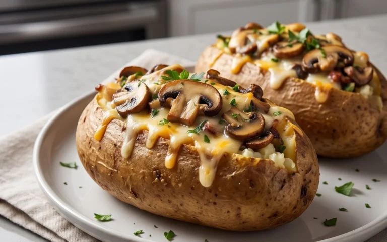 The Ultimate Stuffed Baked Potatoes with Mushrooms