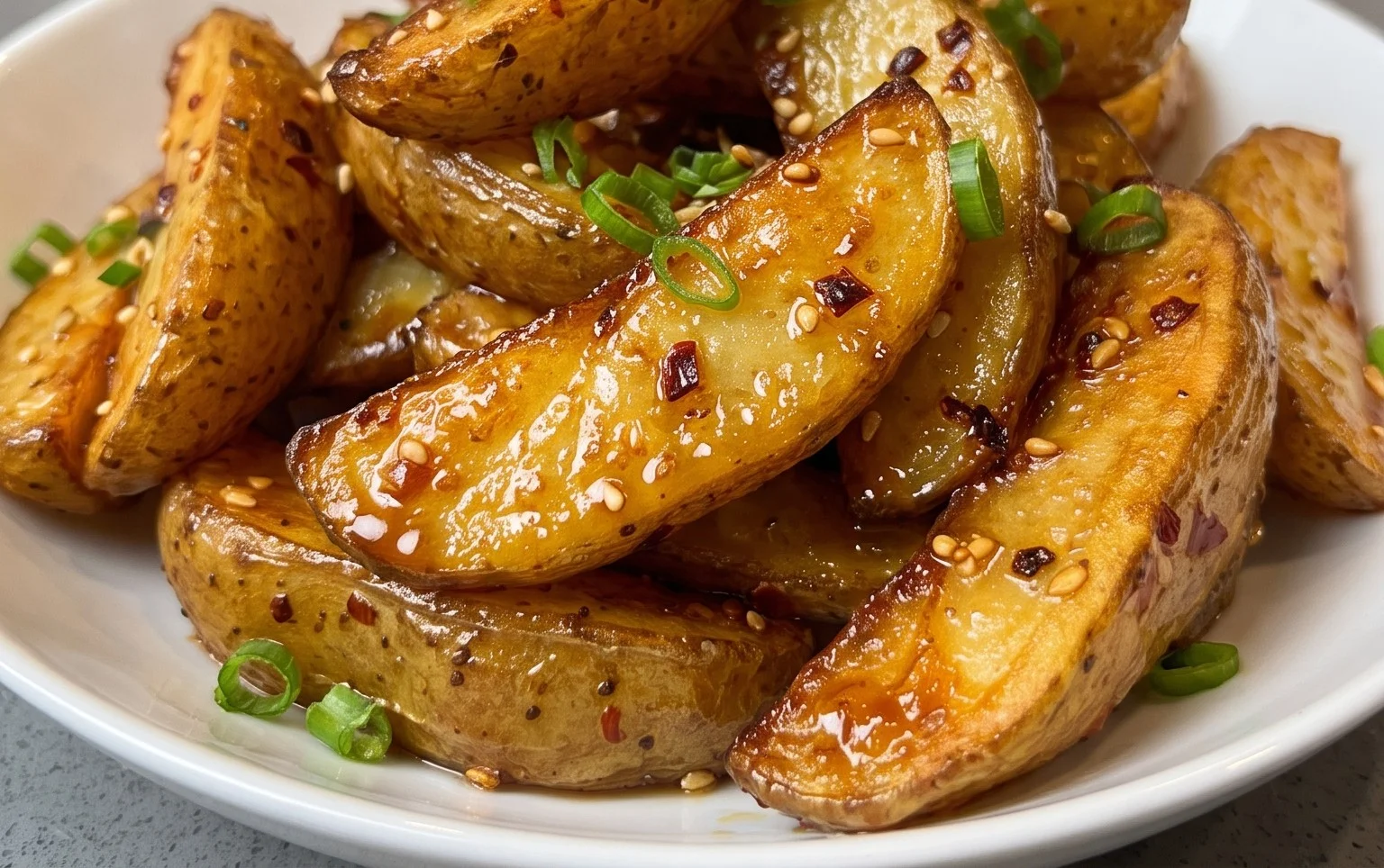 Crispy Honey Chilli Potatoes