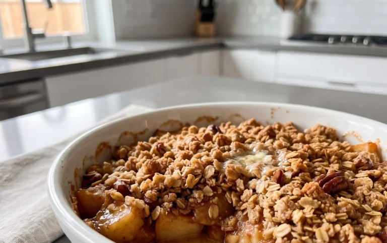 Healthy Breakfast Apple Crum extractble