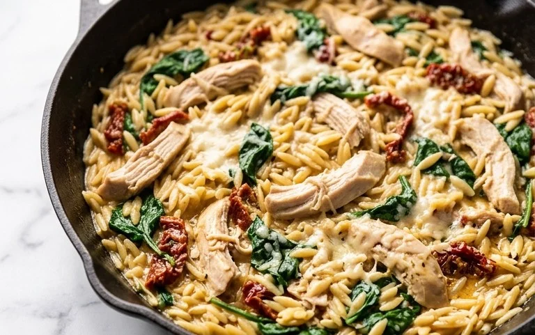 Chicken Orzo (30-Minutes, One-Pan)