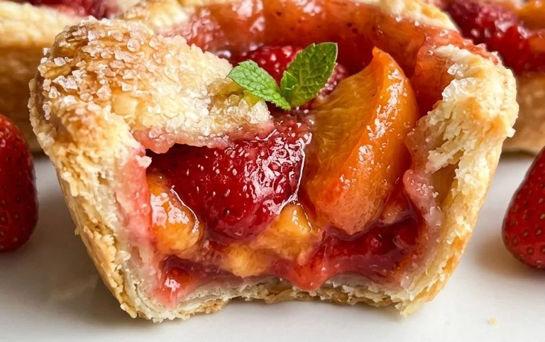 Strawberry Peach Pie Bites