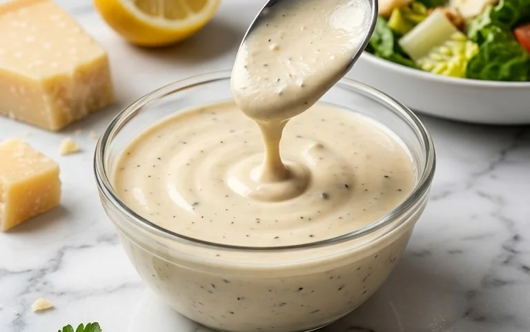 Caesar Salad Dressing (Classic, Creamy & 5 Minutes) 🥗