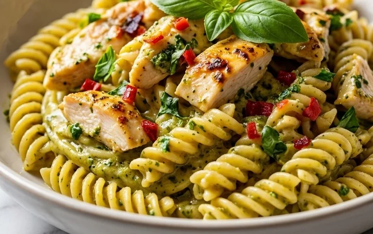 Creamy Chicken Pesto Pasta
