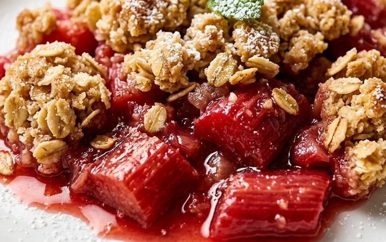 Easy Rhubarb Crisp