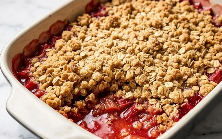 Easy Rhubarb Crisp