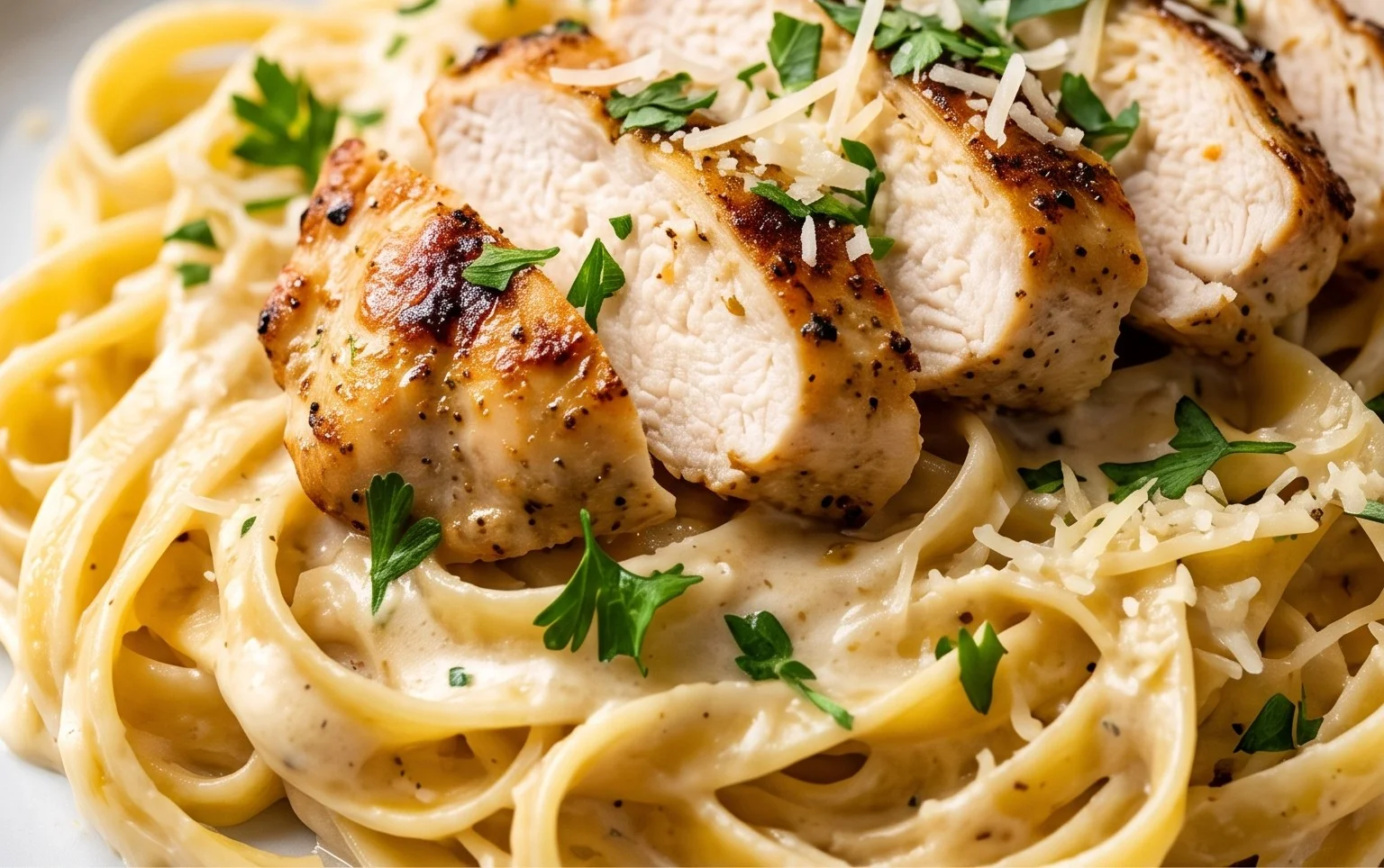 Low Calorie Chicken Alfredo