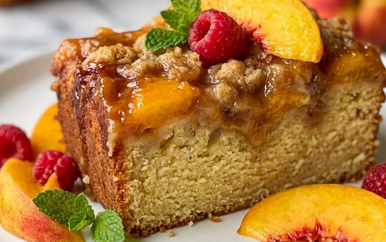 Peach Cobbler Pound Cake