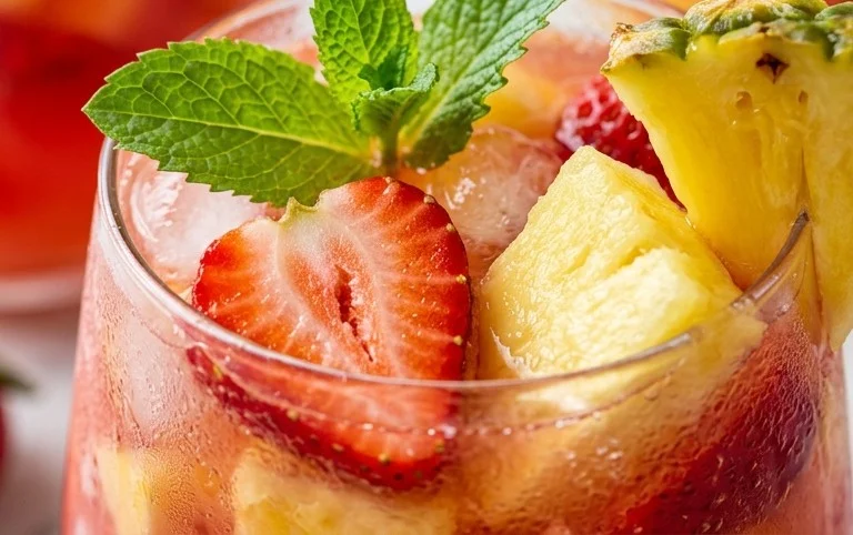 Pineapple Strawberry Agua Fresca