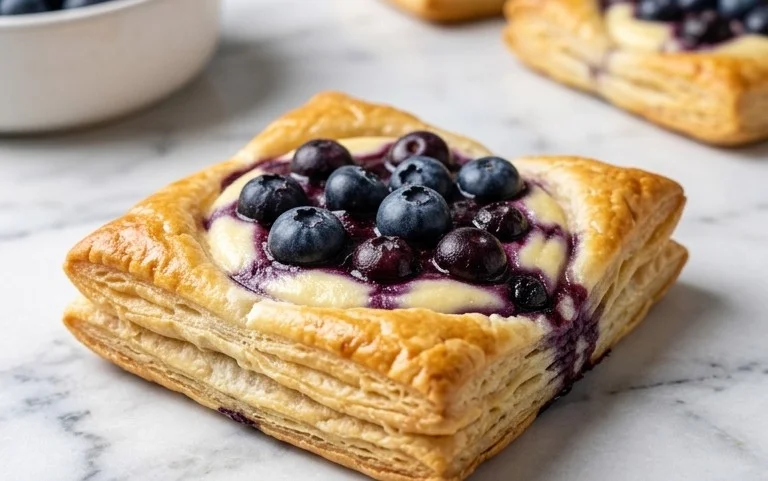 Blueberry Cream Cheese Puff Pastry