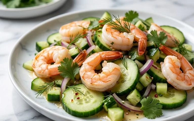 Cucumber Shrimp Salad