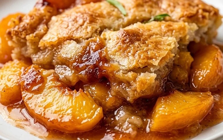 The Easiest Southern Peach Cobbler