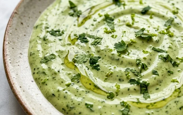 Creamy Garlic Lime Cilantro Sauce
