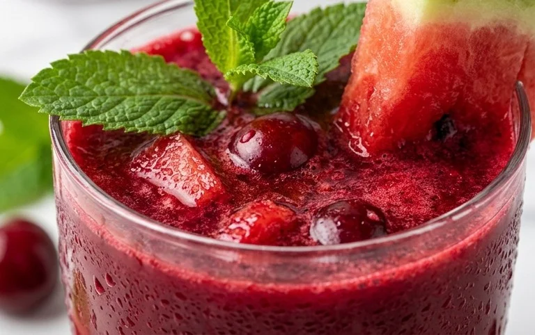 Watermelon Cherry Berry Beet Juice