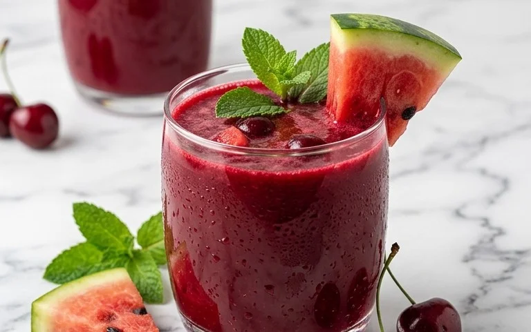 Watermelon Cherry Berry Beet Juice