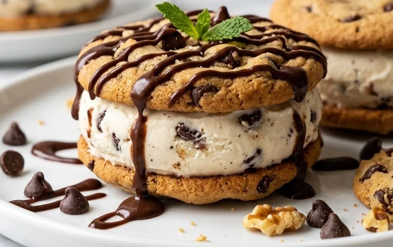 Cookie Ice Cream Sandwiches (Like a Chipwich!)