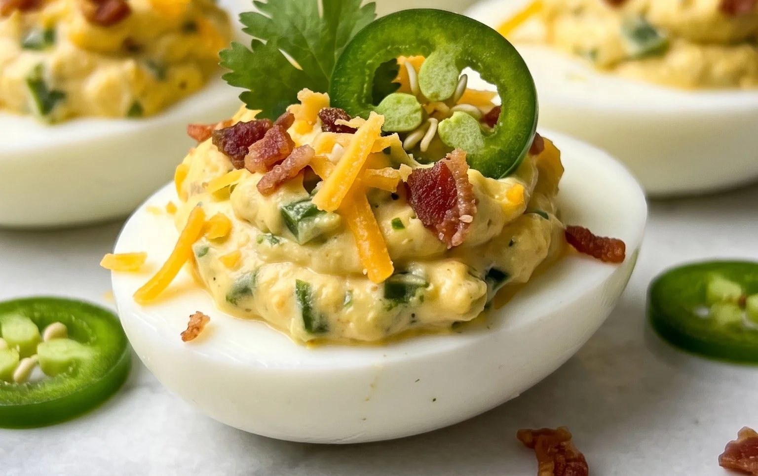 Jalapeno Popper Deviled Eggs