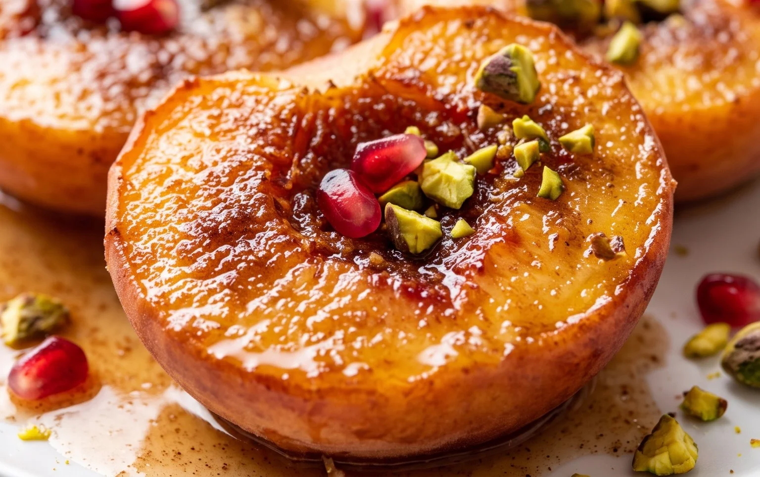Cinnamon Sugar Baked Peaches